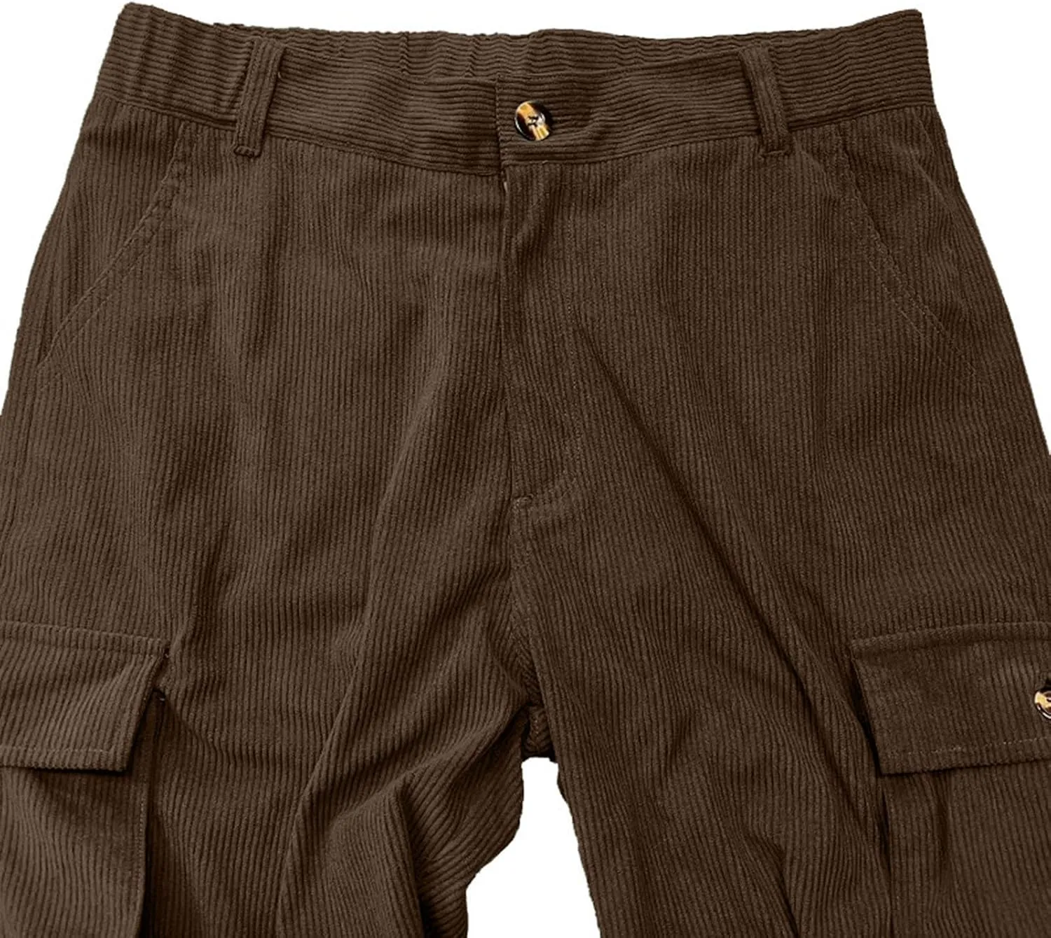 ADHOWBEW Men Cargo Pants Relaxed Fit Stretch Waterproof Construction Hiking Elastic Waist Trousers