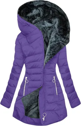 Ceboyel Womens Puffer Down Jacket 2024 Warm Winter Coats Jackets Hooded Thicken Parkas Plus Size Trendy Clothing With Hood
