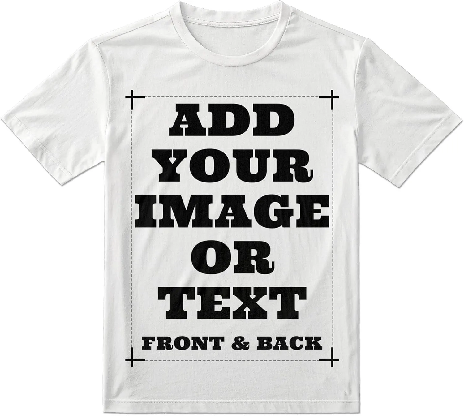 Custom Shirts for Men & Women, Customized Personalized Tshirts, Design Your Own Shirts Front & Back