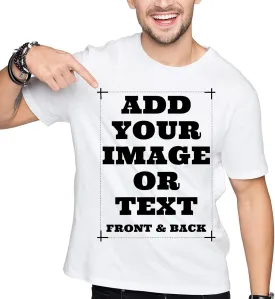 Custom Shirts for Men & Women, Customized Personalized Tshirts, Design Your Own Shirts Front & Back