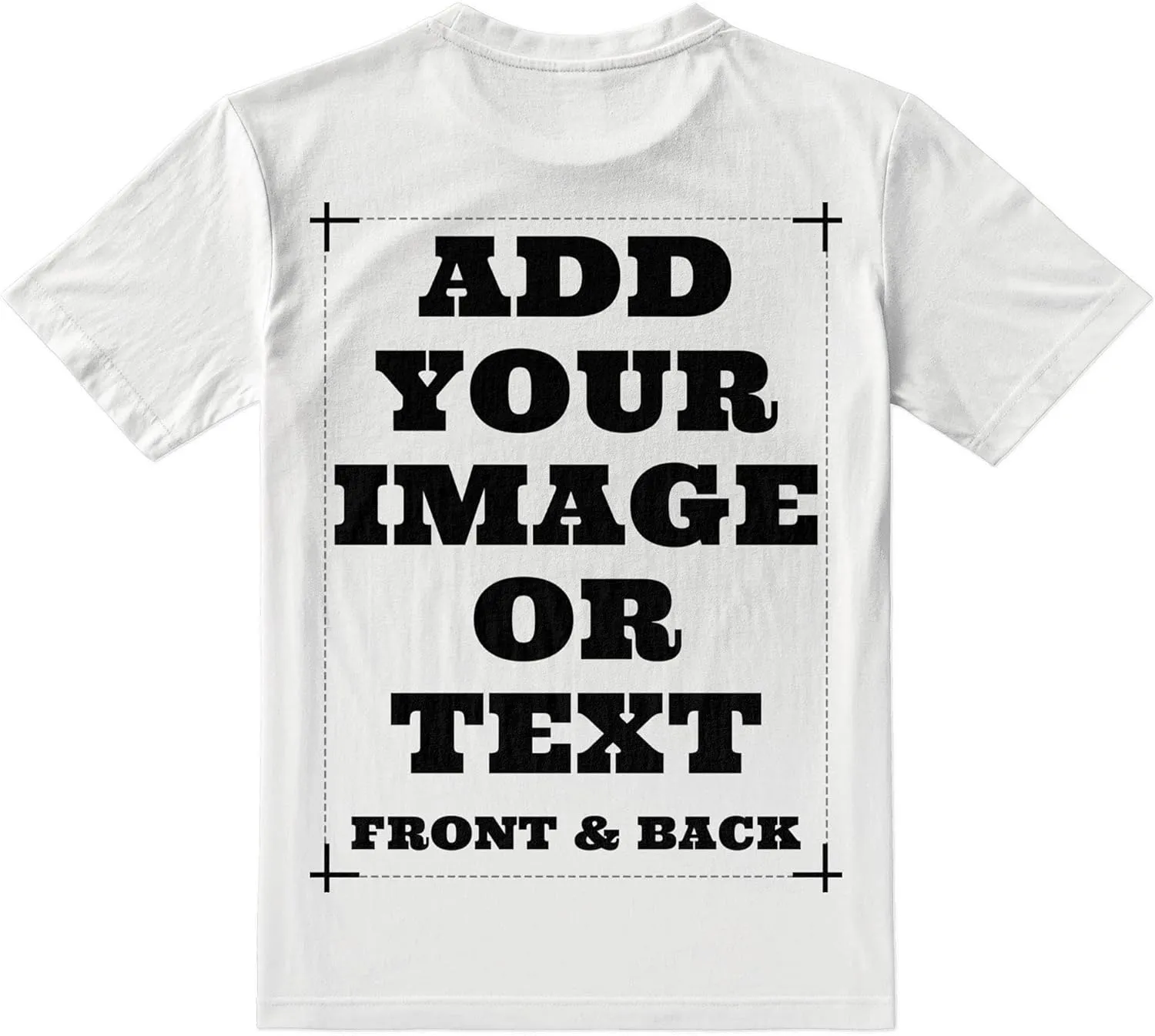 Custom Shirts for Men & Women, Customized Personalized Tshirts, Design Your Own Shirts Front & Back