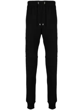 Flocked-Logo Cotton Track Pants