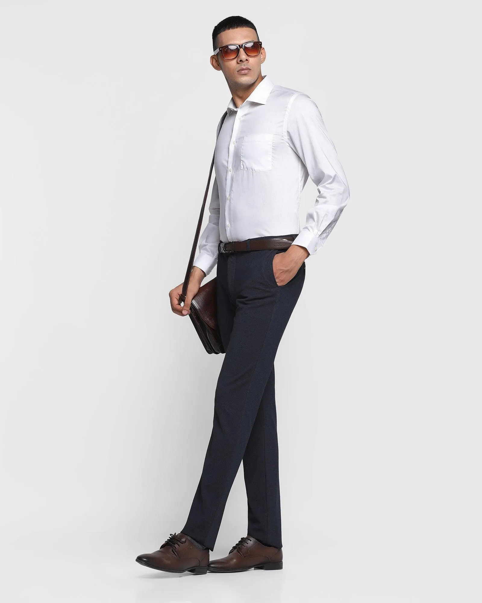 Formal White Solid Shirt - Dawn