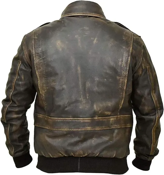 G1 Military RAF Aviator WWII Pilot Bomber Jacket for Men - Men's Original Lambskin Bomber Jacket