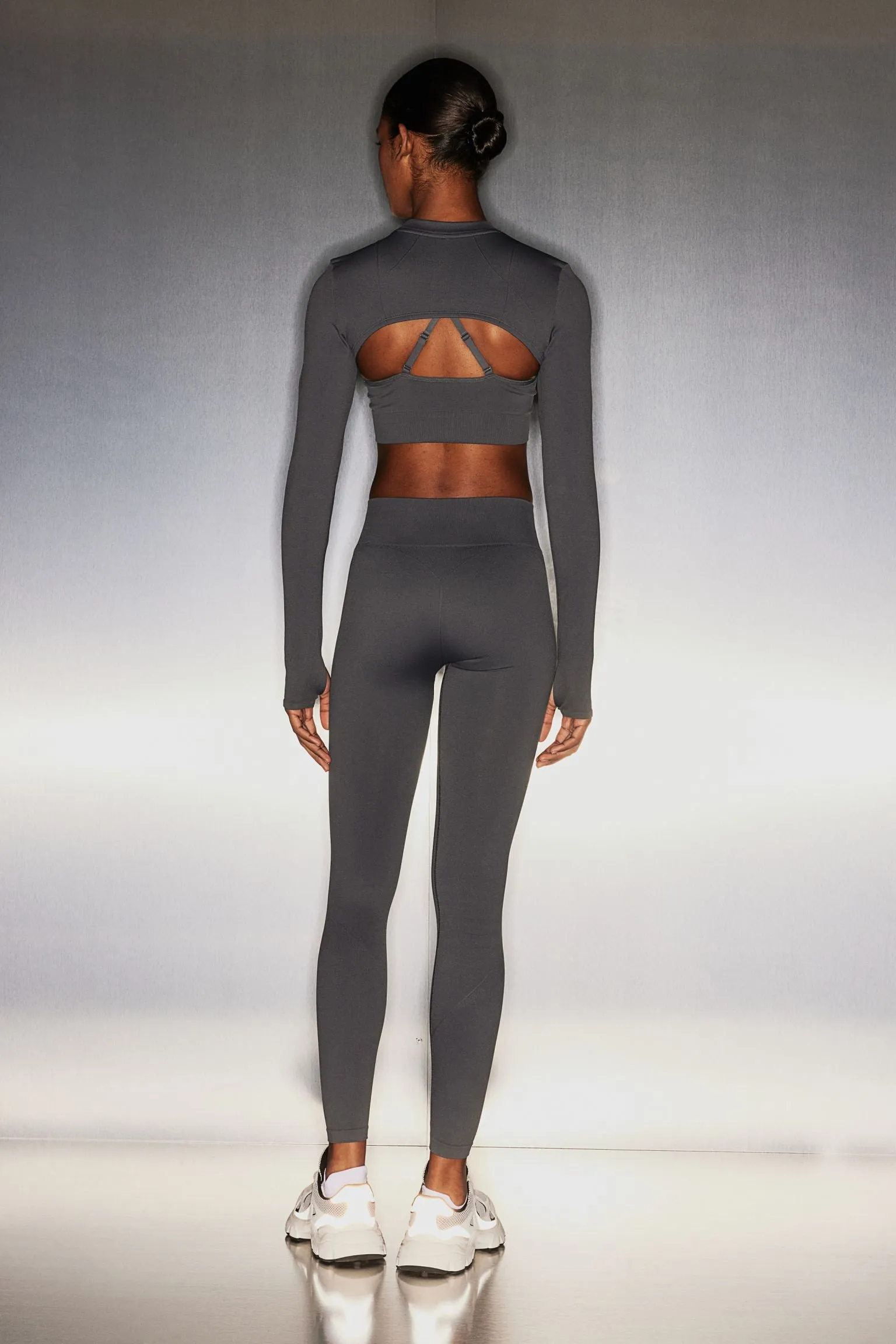 H&M DryMove Seamless Sports leggings, dark gray