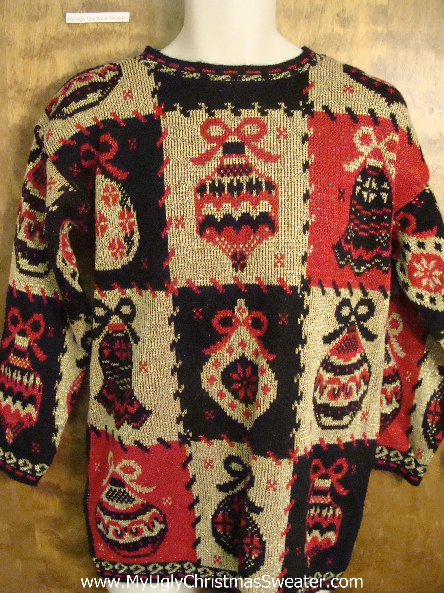Horrible 80s 2sided Christmas Sweater