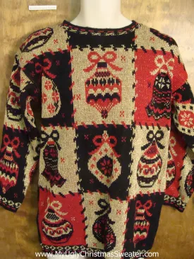 Horrible 80s 2sided Christmas Sweater