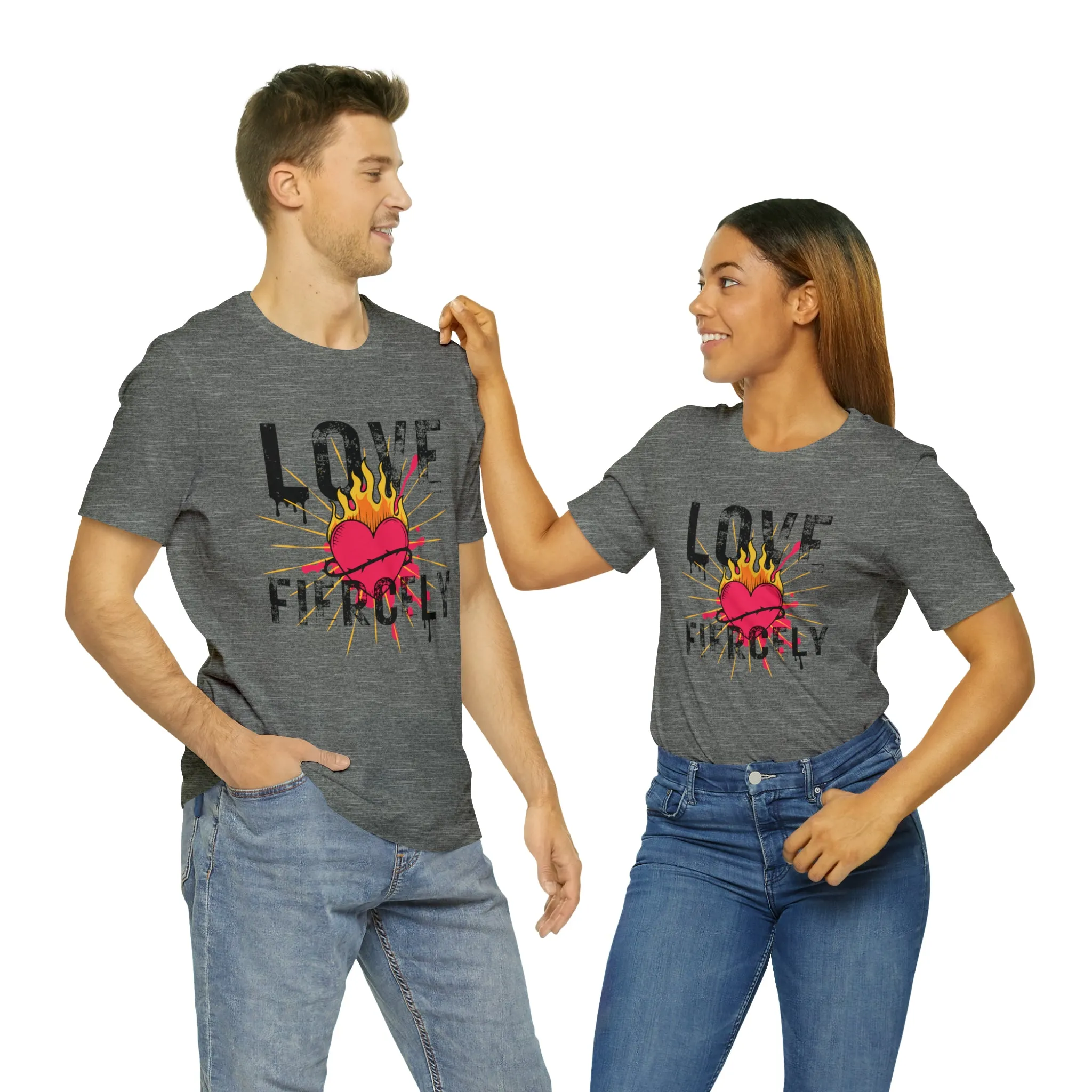 Love Fiercely Unisex Jersey Short Sleeve Tee
