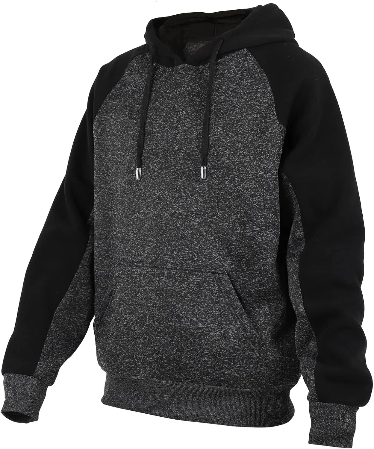 Men's Color Block Hoodie Soft Fleece Sweatshirt with Front Side Pockets