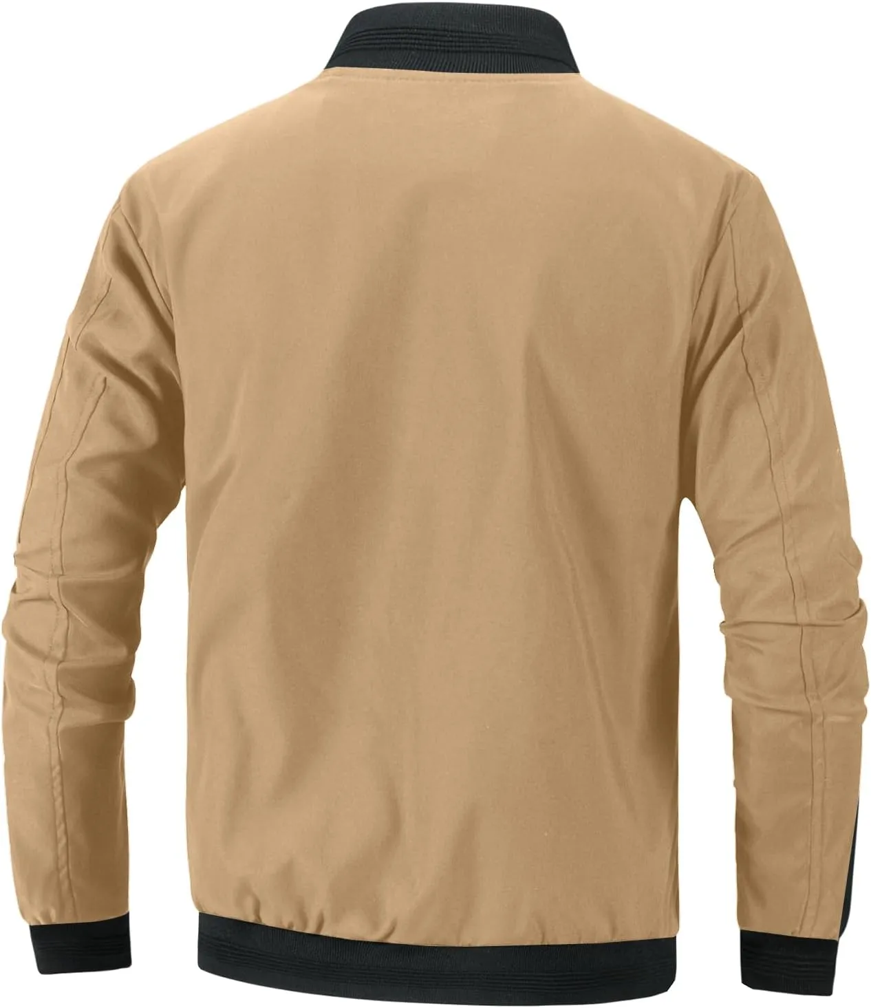 Men's Lightweight Windproof Jacket Flight Bomber Jacket Spring Fall Windbreaker