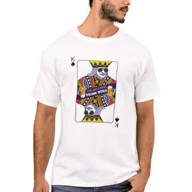 Nutcase Designer Round Neck Men's T-Shirt Wrinkle-Free Poly Cotton Tees - King