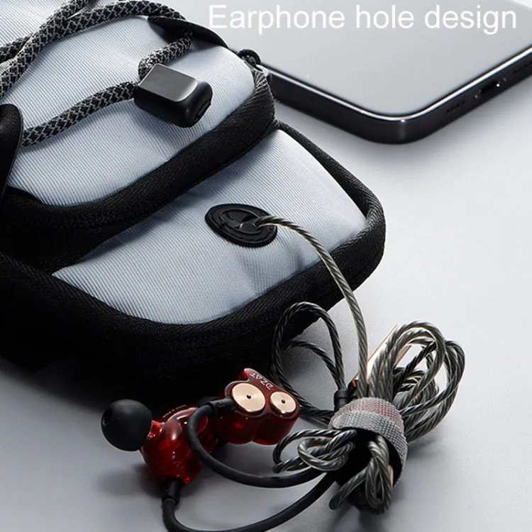 Outdoor Sports Reflective Cell Phone Arm Bag Fitness Portable Mobile Phone Pack(Gray)