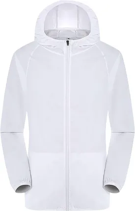 Rain Jacket Women Oversized Sun Protection Windbreaker Unisex coats Packable Hiking Travel Quick Dry Tops with Hood