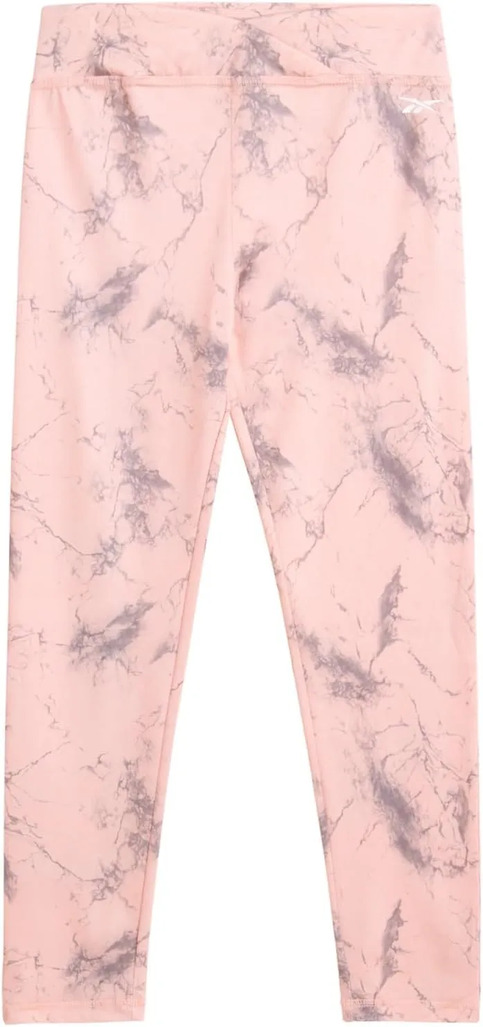 Reebok Girls' Leggings - 2 Pack Active Performance Sports Tights (Size: 7-16)