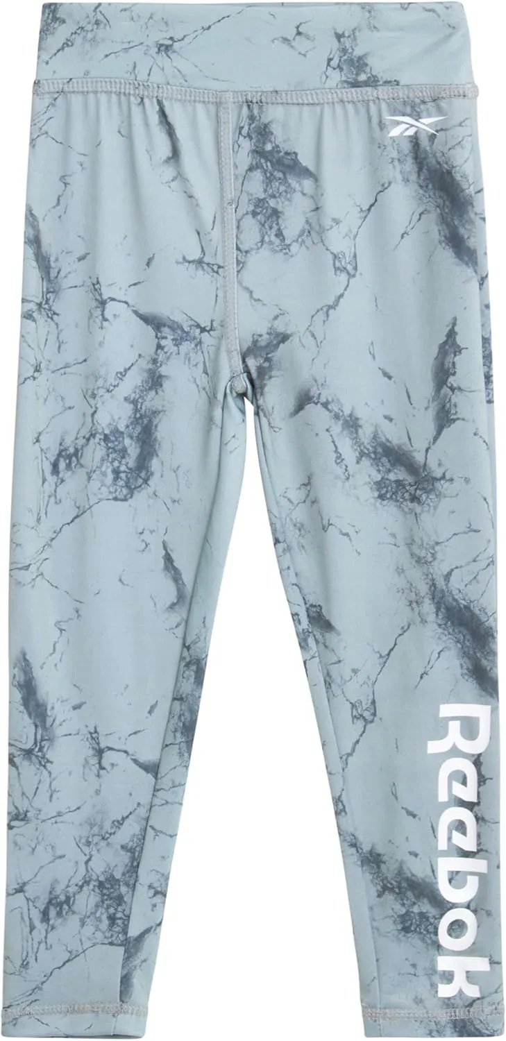 Reebok Girls' Leggings - 2 Pack Active Performance Sports Tights (Size: 7-16)
