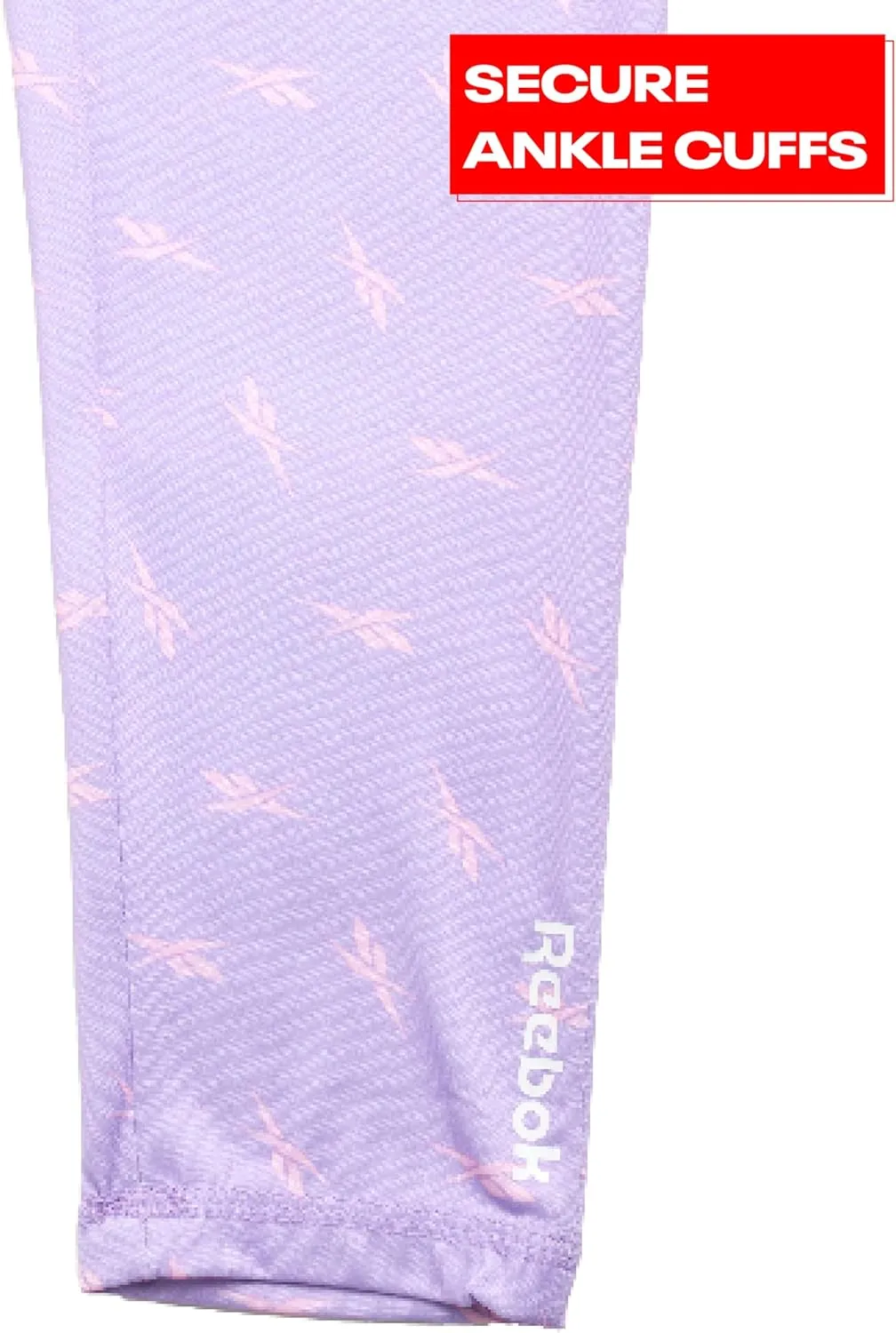 Reebok Girls' Leggings - 2 Pack Active Performance Sports Tights (Size: 7-16)