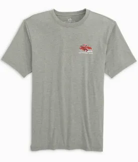 Southern Tide Snowy Truck Heather Tee Quarry