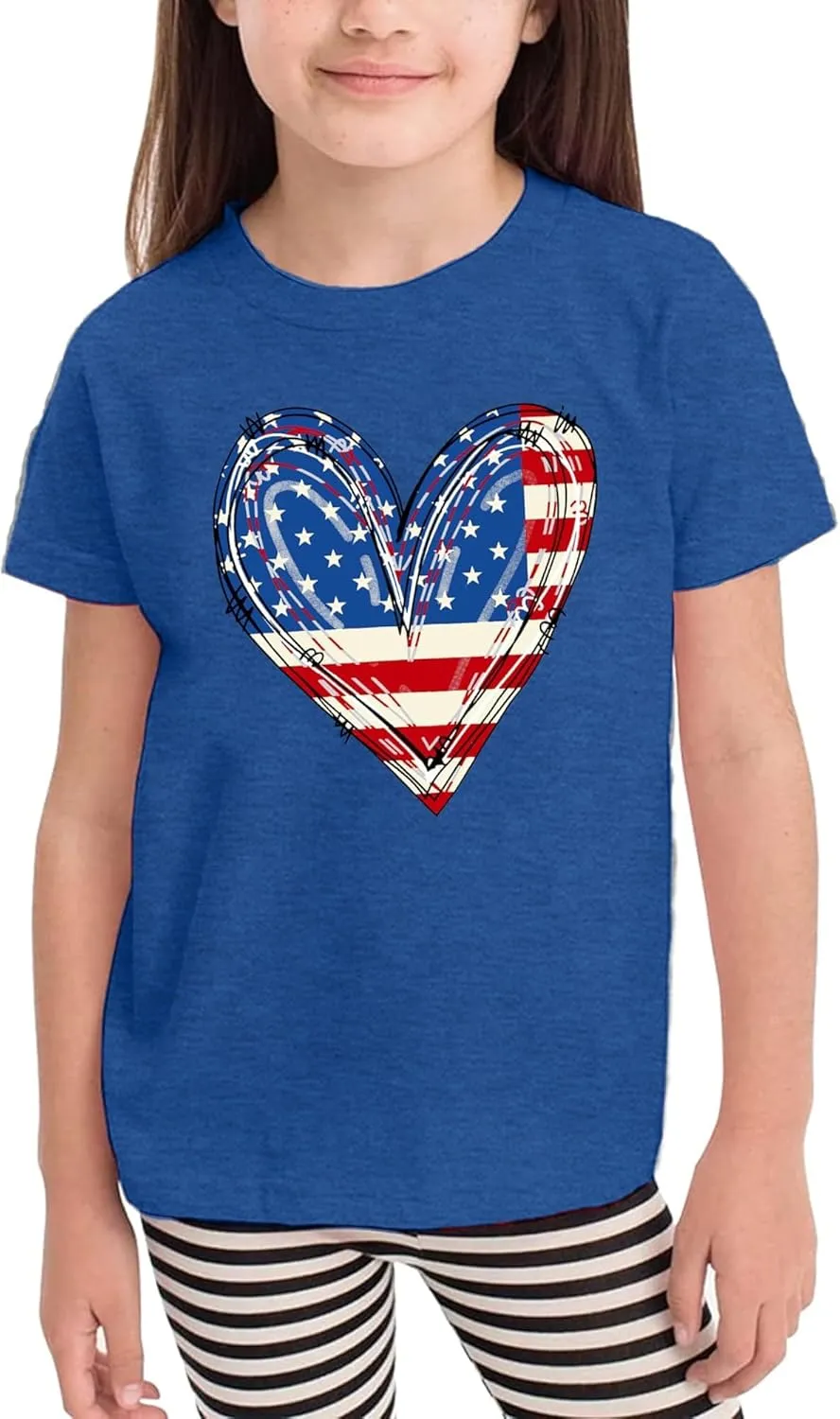 USA Shirt Toddler Boys Girls American Flag Tshirt 4th of July Shirt Kids Patriotic Tee Tops