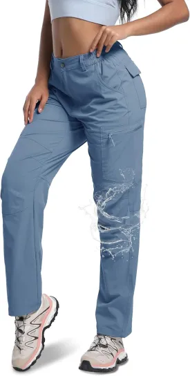 WENRONSTA Women's Hiking Cargo Pants Lightweight Quick Dry Waterproof UPF 50  Camping Fishing Travel Outdoor Work Pants