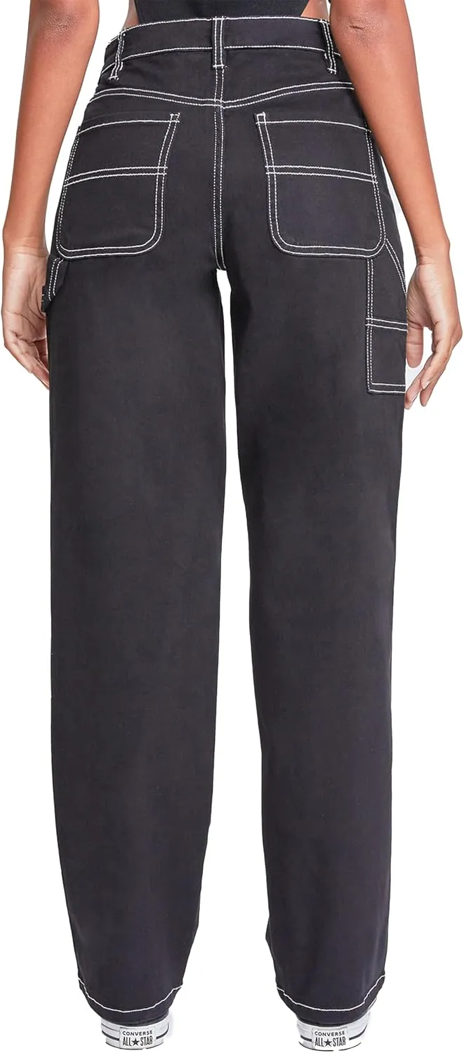 YMI Jeans Women's High Rise Carpenter Straight Leg Pants